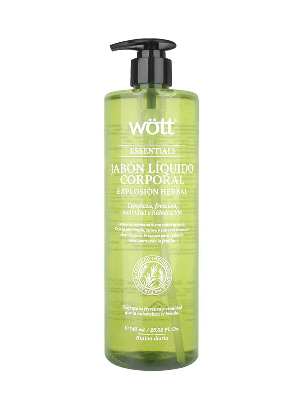 Jabón líquido corporal limpieza revitalizante herbal 740 ml