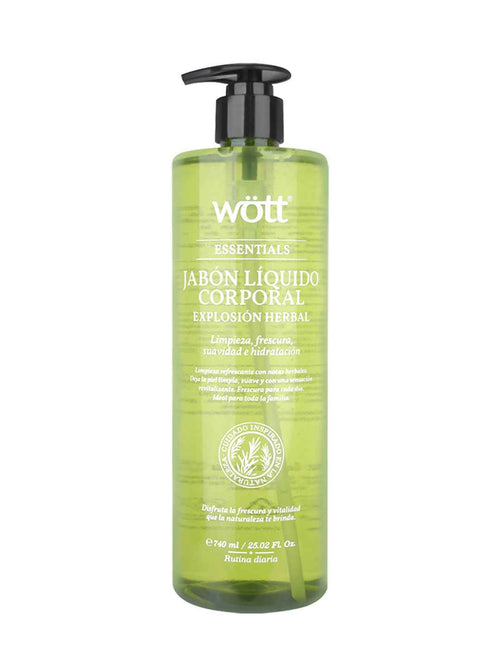 Jabón líquido corporal limpieza revitalizante herbal 740 ml