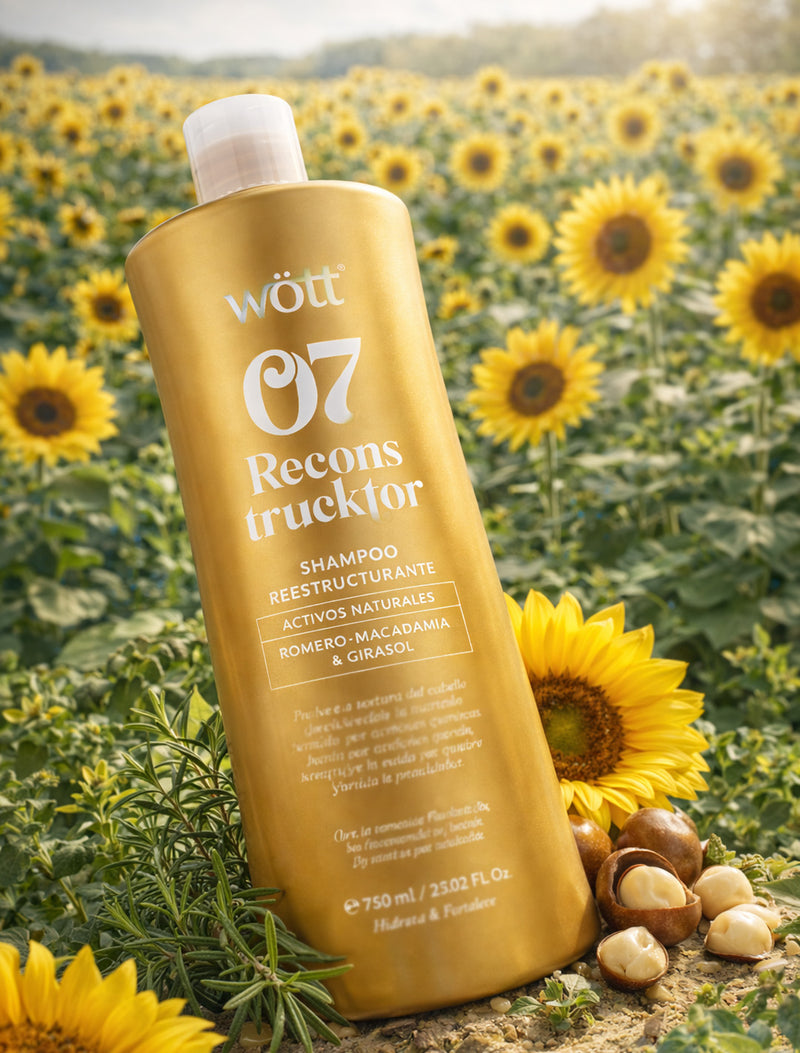 Shampoo Reestructurante con Activos Naturales, hidratación y fuerza capilar